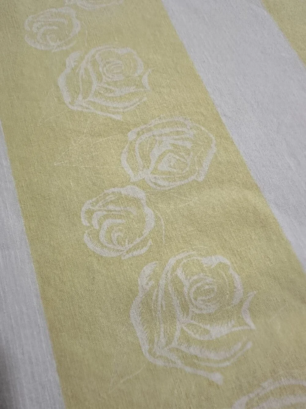 1950s Vintage Cotton Ticking Pillow Zippered Cover Freund Manhattan Cottagecore